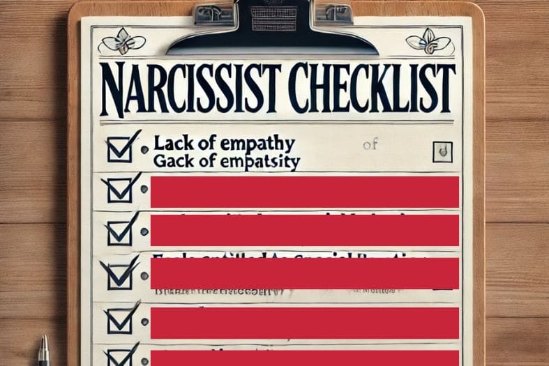 narcissistic behavior checklist